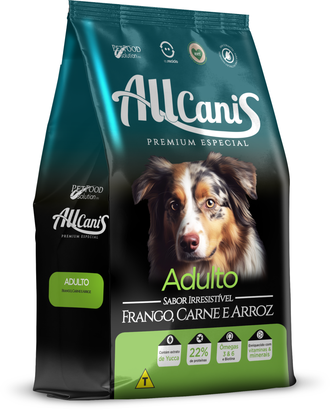 Ração para Cachorro Allcanis Adulto/Frango, Carne & Arroz