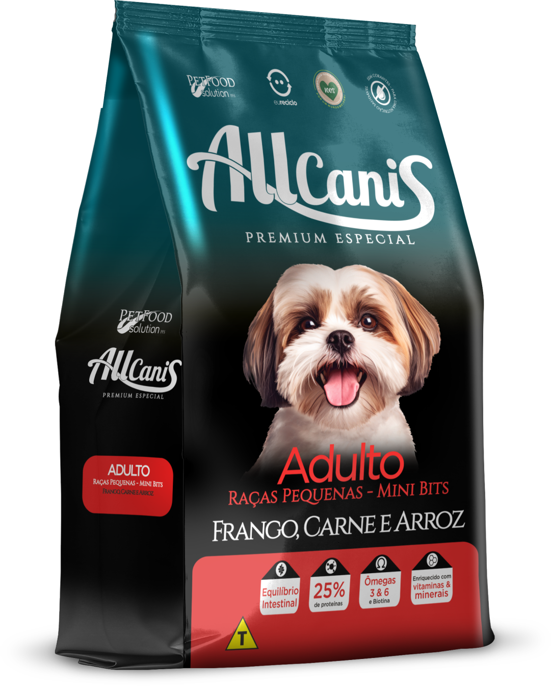 Ração para Cachorro Allcanis Raças Pequenas Adulto/ Frango, Carne & Arroz