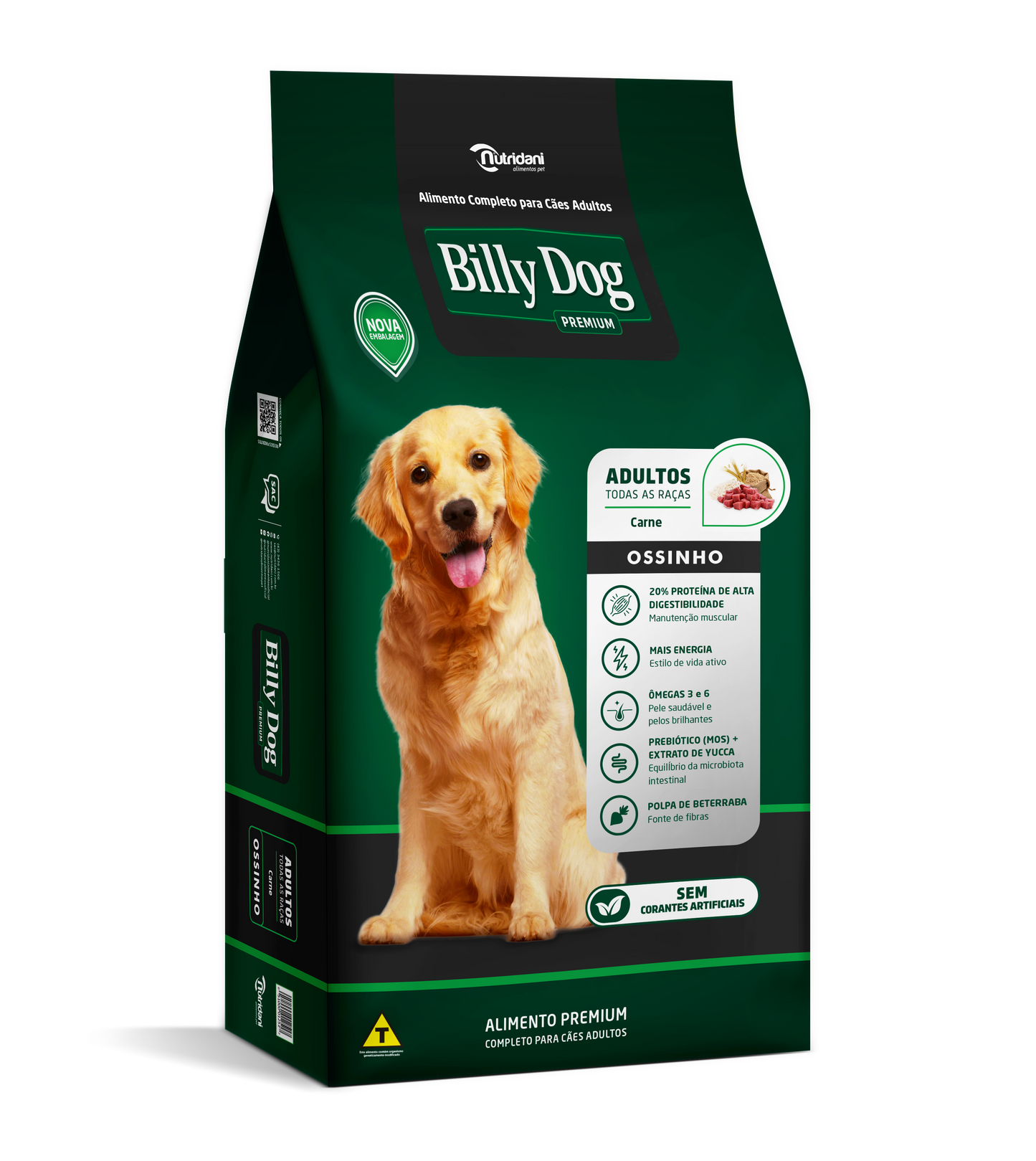 Ração para Cachorro Billy Dog Ossinho