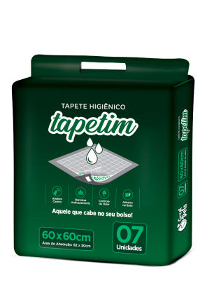 Tapete Higiênico Tapetin Para Cães E Gatos Pets 60x60 07 Un