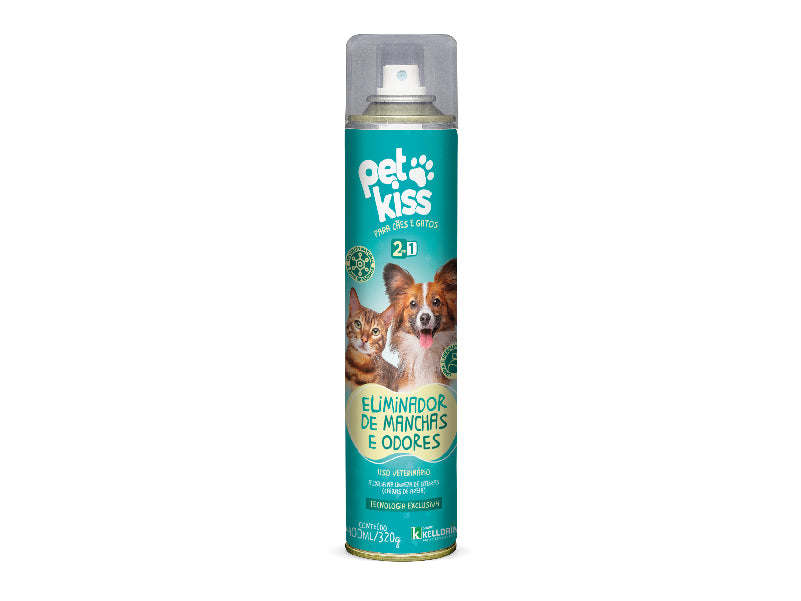 Pet Kiss – Eliminador de Manchas e Odores aerossol