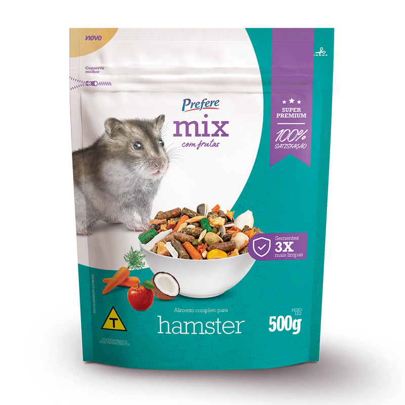 Alimento para Hamster Prefere Mix com Frutas 500g