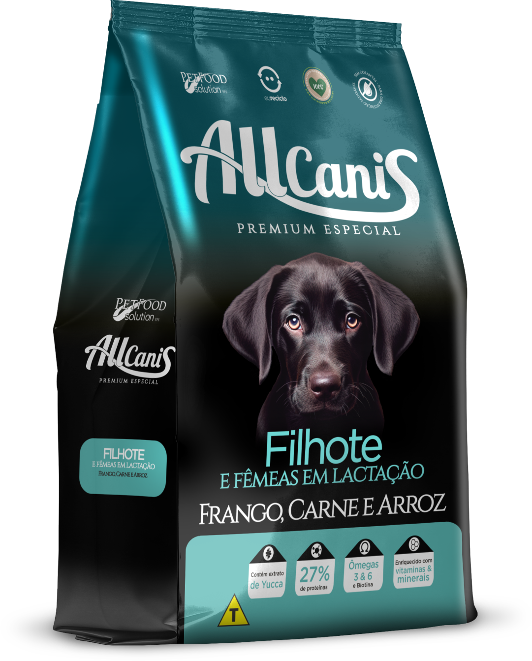 Ração para Cachorro Allcanis Filhote/ Frango, Carne & Arroz