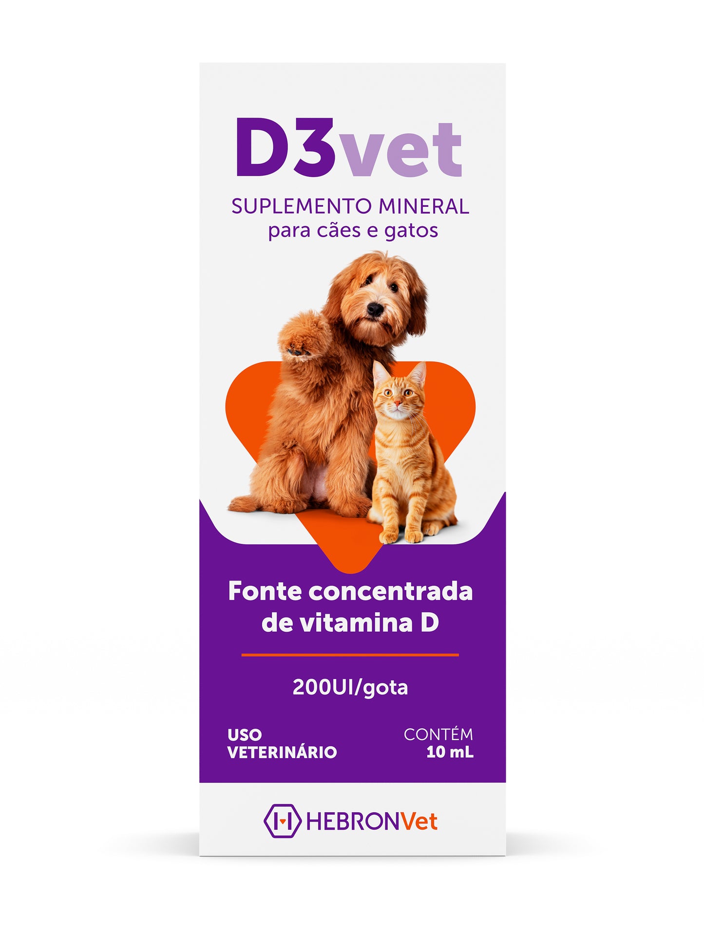 Hebronvet D3 Vet Suplemento de Vitamina D3