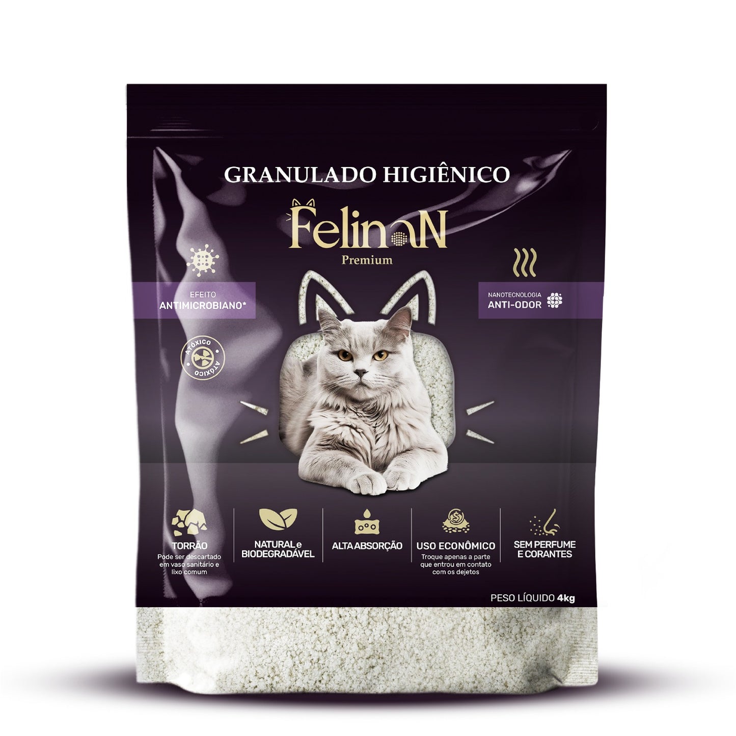 GRANULADO HIGIENICO FELINAN 4 KG