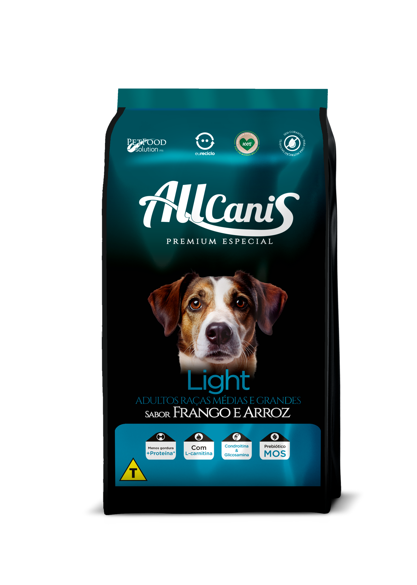 Ração para Cachorro Allcanis Raças Médias e Grandes  Light/ Frango & Arroz