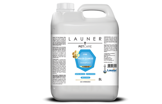 Produto de Higiene Animal/ Shampoo Pelos Claros (5L)- Launer Pet Care