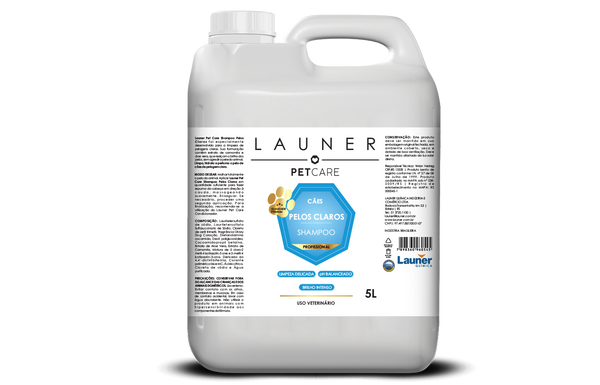 Produto de Higiene Animal/ Shampoo Pelos Claros (5L)- Launer Pet Care