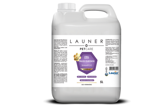 Higiene Animal/ Shampoo Pelos Oleosos Cães e Gatos (5L)-Launer  Pet Care