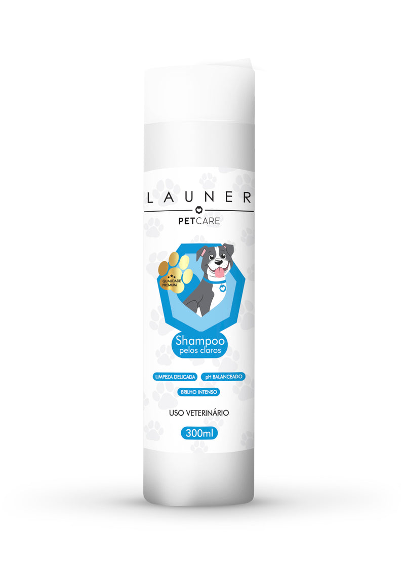 Produto de Higiene Animal/ Shampoo Pelos Claros (300ML)/ Launer Pet Care