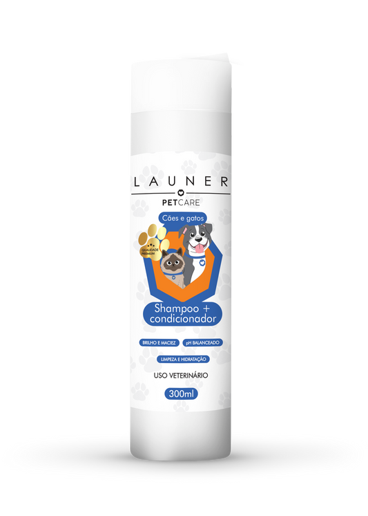 Produto de Higiene Animal/ Shampoo + Condicionador (300ML)-Launer Pet Care