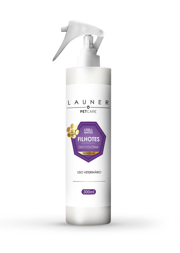 Produto de Higiene Animal / Deo Colônia Filhotes ( Cães e Gatos) Frasco de 300ML-Launer Pet Care