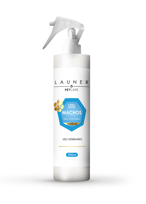 Produto de Higiene Animal / Deo Colônia Machos ( Cães e Gatos) Frasco de 300ML-Launer Pet Care