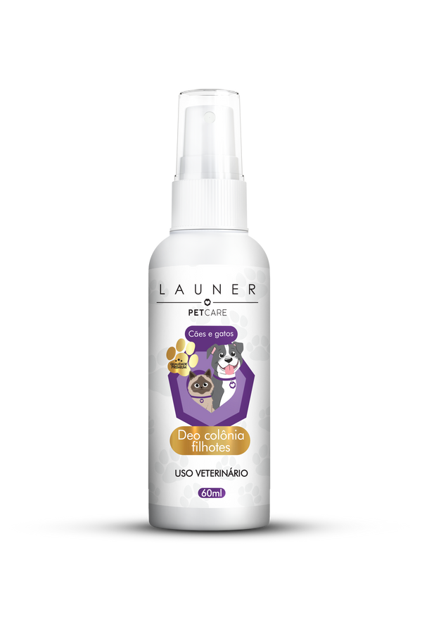 Produto de Higiene Animal/ Deo Colônia Filhotes (Cães e Gatos) (60ML) -Launer Pet Care