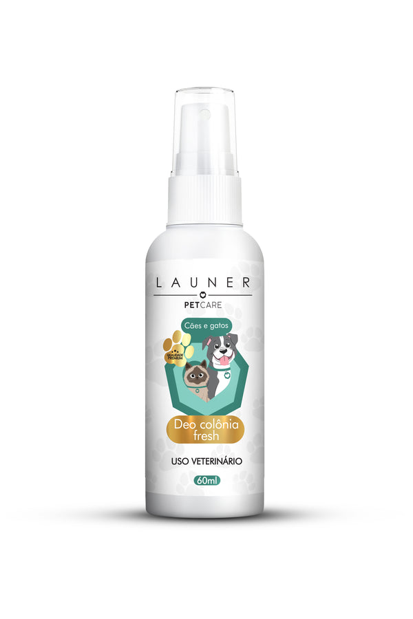 Produto de Higiene Animal/ Deo Colônia Fresh (Cães e Gatos) Frasco com 60ML/ Launer  Pet Care