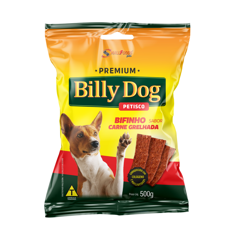 Bifinho Billy Dog Carne Grelhada 500g