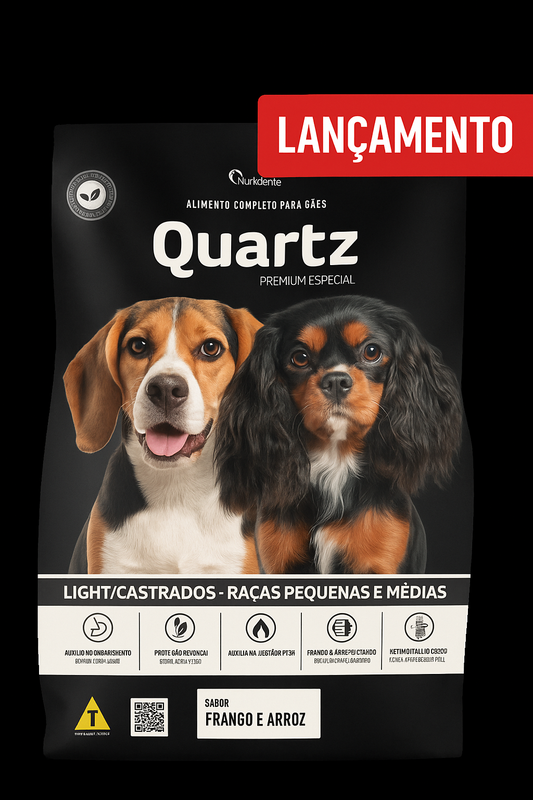 Ração para Cachorro Quartz Light/Castrados  Raças Pequenas e Médias