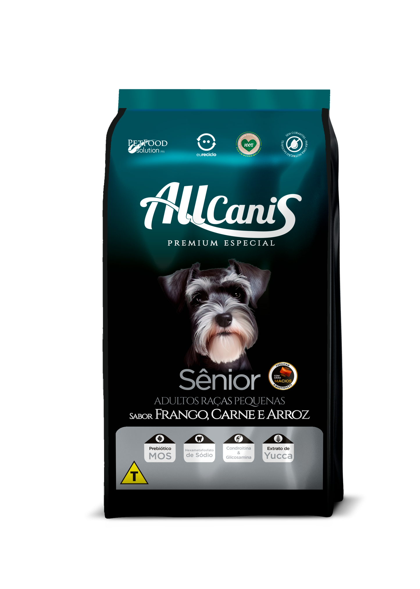 Ração para Cachorro Allcanis Raças Pequenas Senior/ Frango, Carne & Arroz