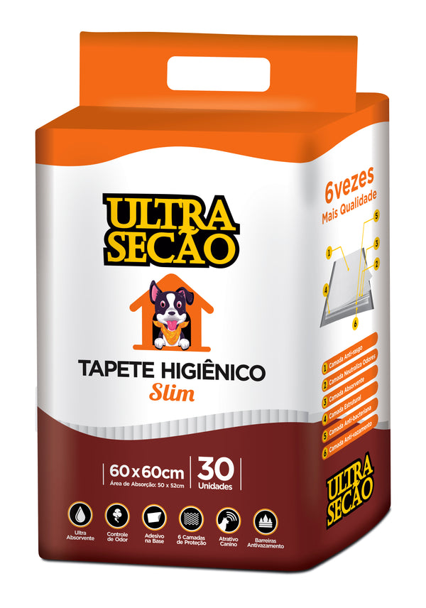 Tapete Higiênico Great Pets Ultra Secão Branco 60x60cm 30 un