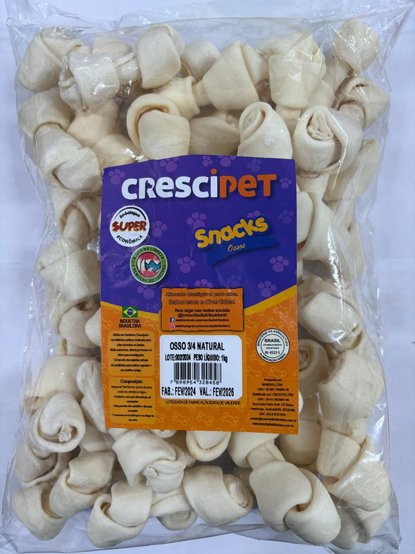 Osso 3/4 Natural 1 KG Crescipet