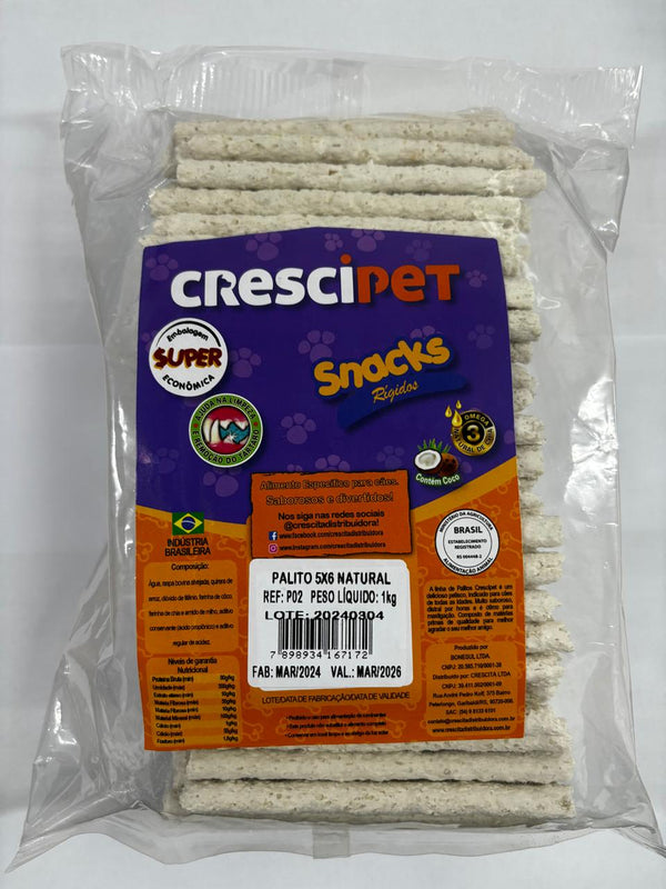 Palito 5x6 Natural 1 KG Crescipet