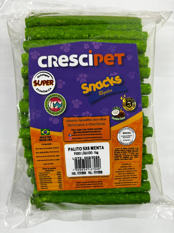 Palito 5x8 Menta 1KG Crescipet