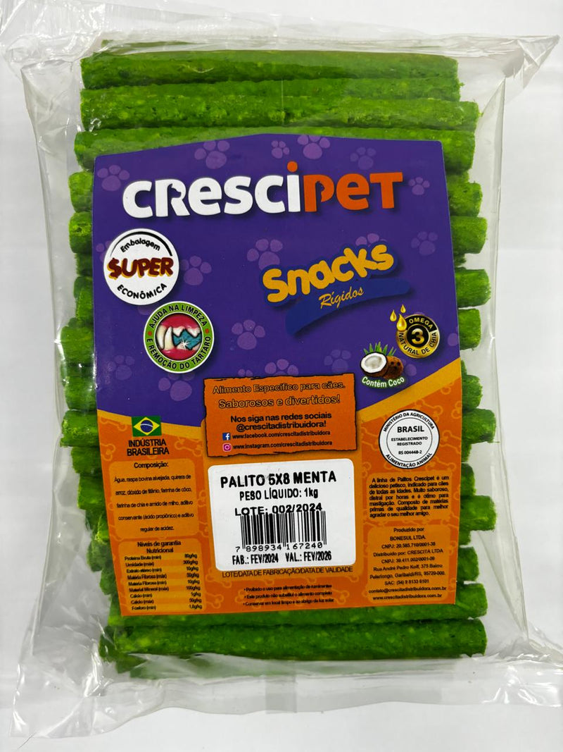 Palito 5x8 Menta 1KG Crescipet