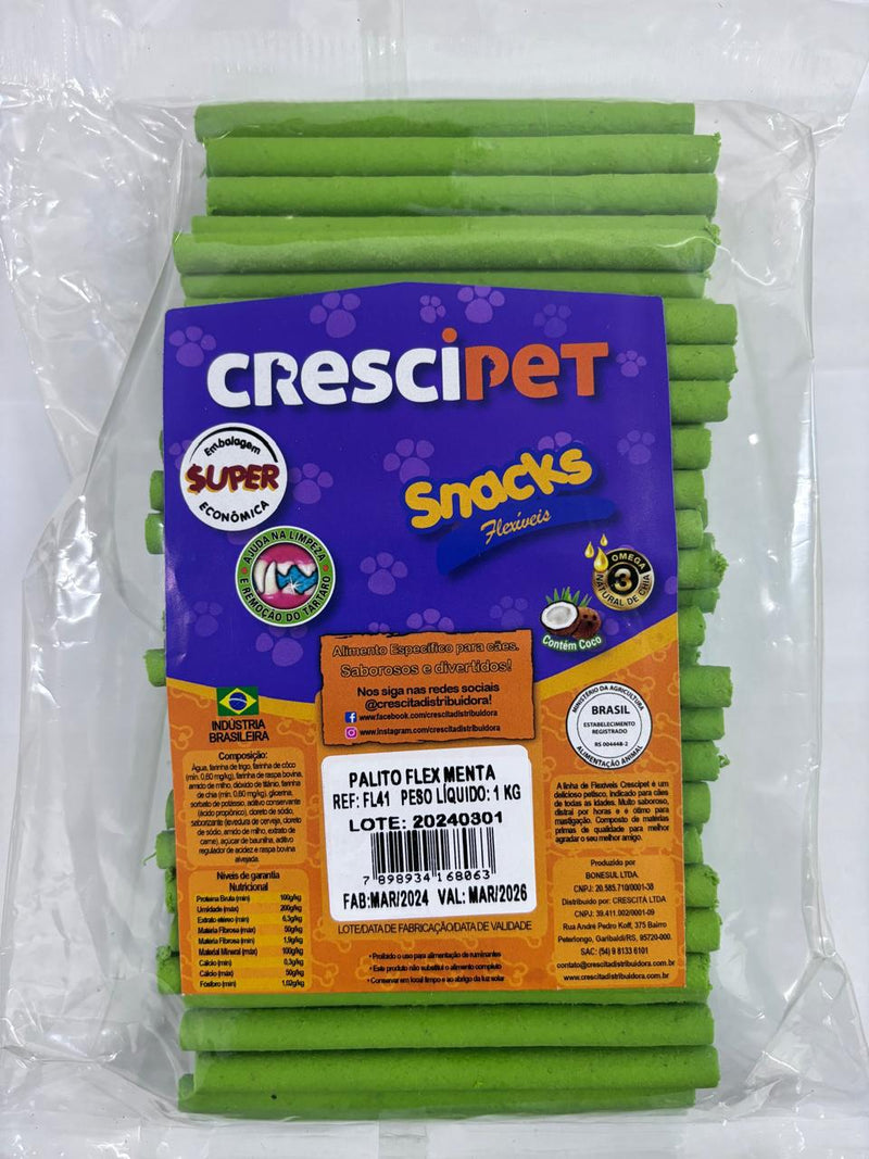 Palito Flex Menta 1 KG Crescipet