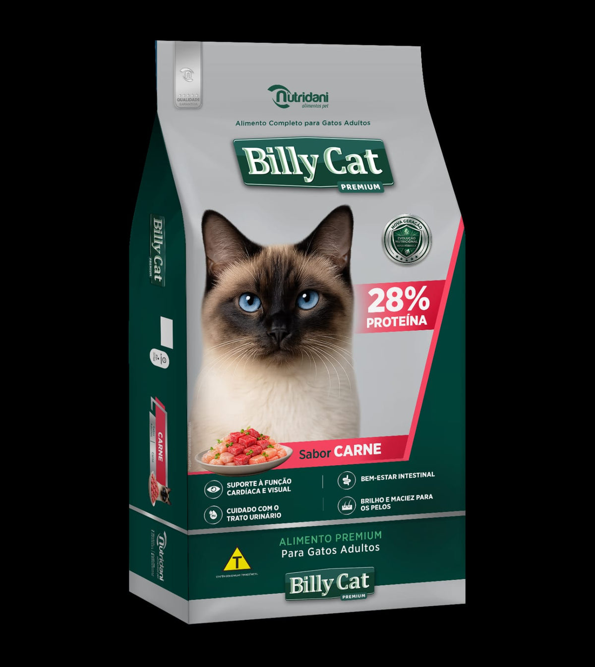 Ração para Gato Billy Cat Select Carne