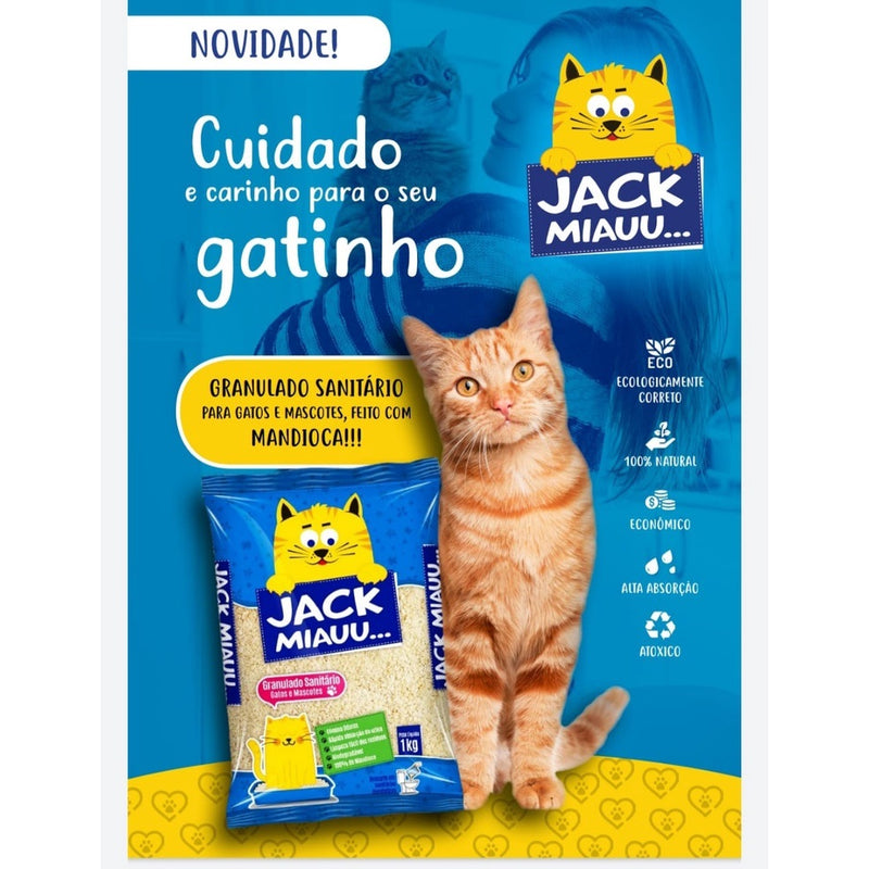 Higiene para Gatos / Granulado Higiênico Sanitário para Gatos Jack Miauu