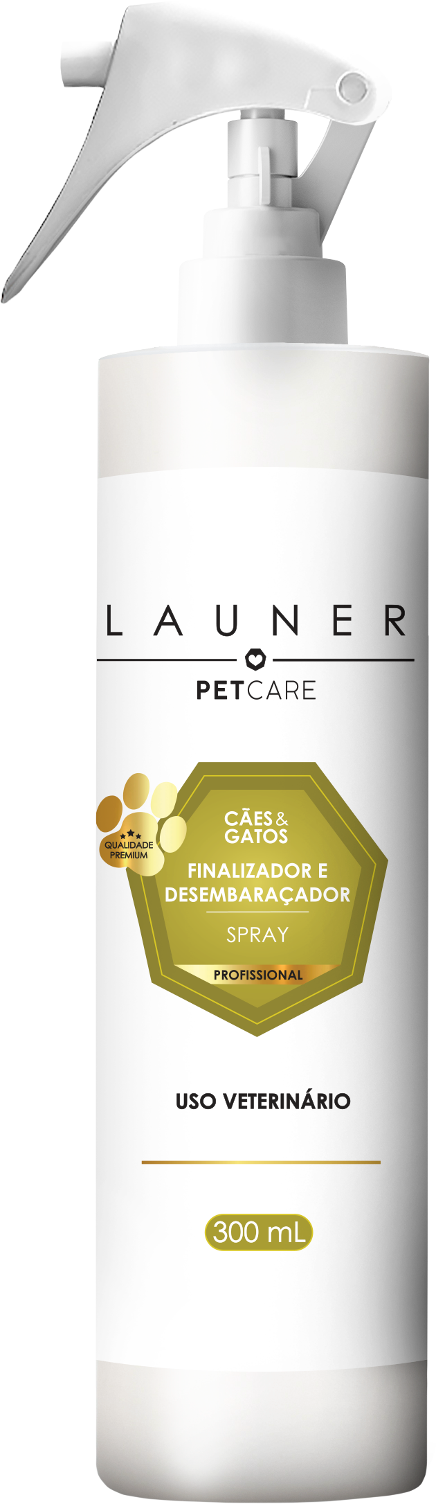 Produto de Higiene Animal/ Spray Finalizador e Desembaraçador -Frasco de 300ML- Linha Seven Pet Care