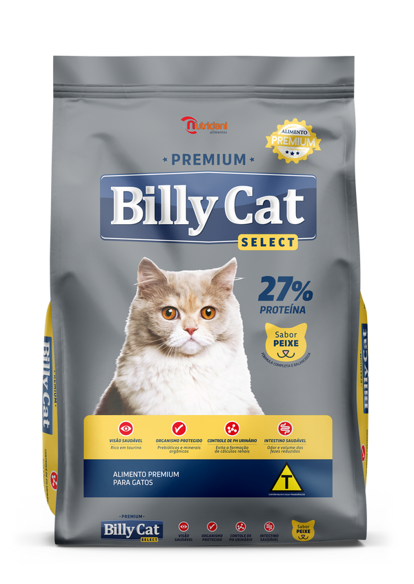 Ração para Gato Billy Cat Select Peixe