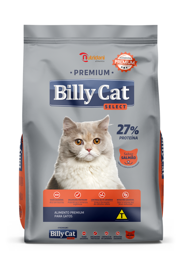 Ração para Gato Billy Cat Select Salmão