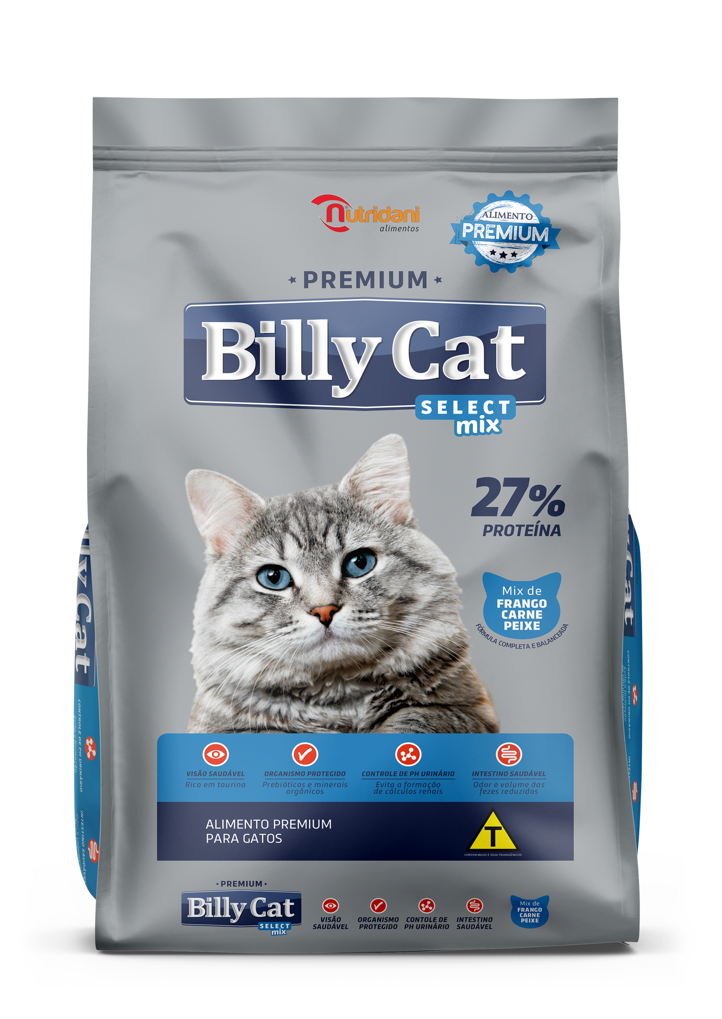 Ração para Gato Billy Cat Select Mix