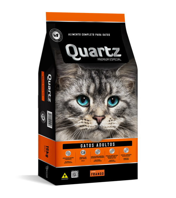 Ração para Gatos Quartz Gatos Adulto Sabor Frango.